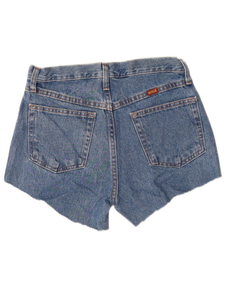 Shorts jeans feminino RUSTLER W29 algodão azul médio