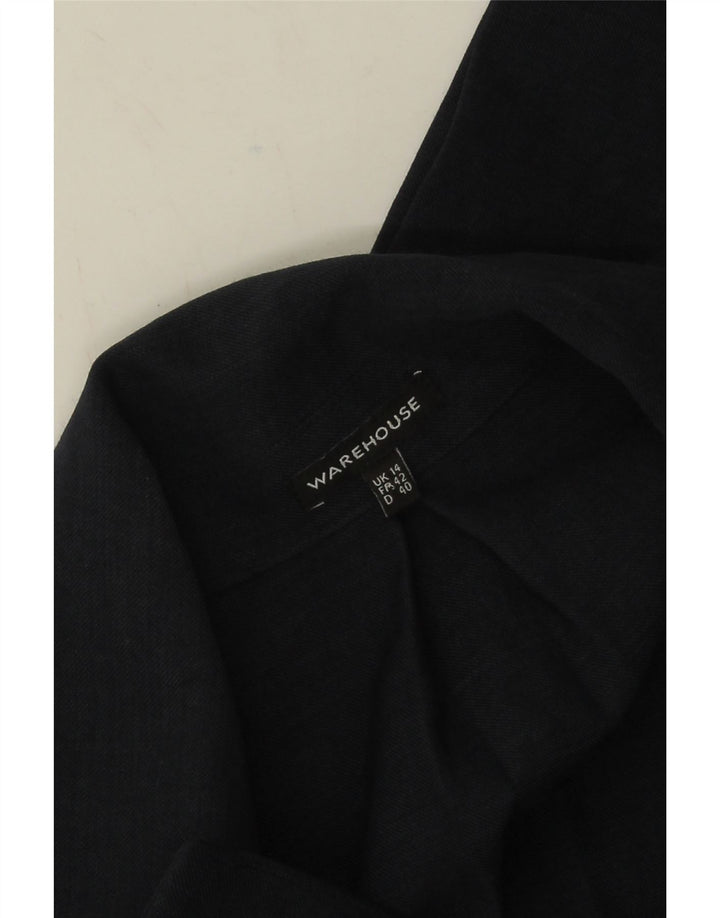 Macacão feminino Warehouse UK 14 grande poliéster azul marinho