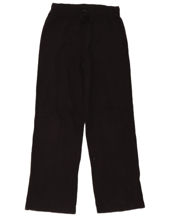 Calça de treino feminina Zara UK 12 algodão preto médio