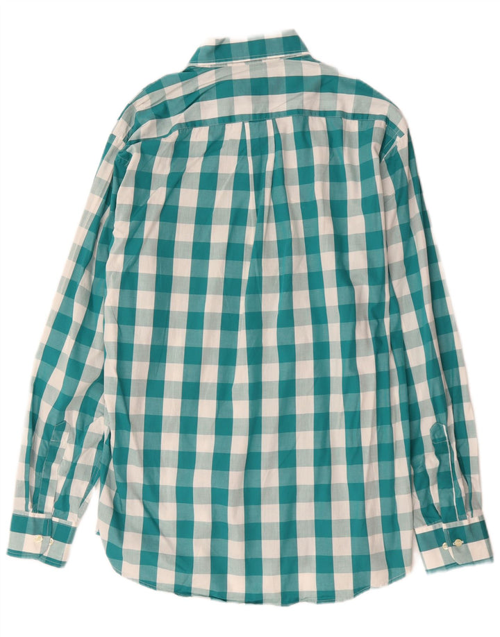 Camisa masculina Enara Camicece algodão guingão verde médio