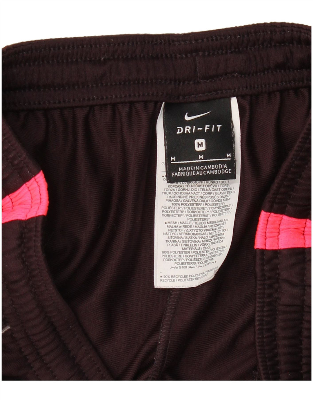 Calça de treino feminina NIKE UK 14 Medium Burgundy Colourblock