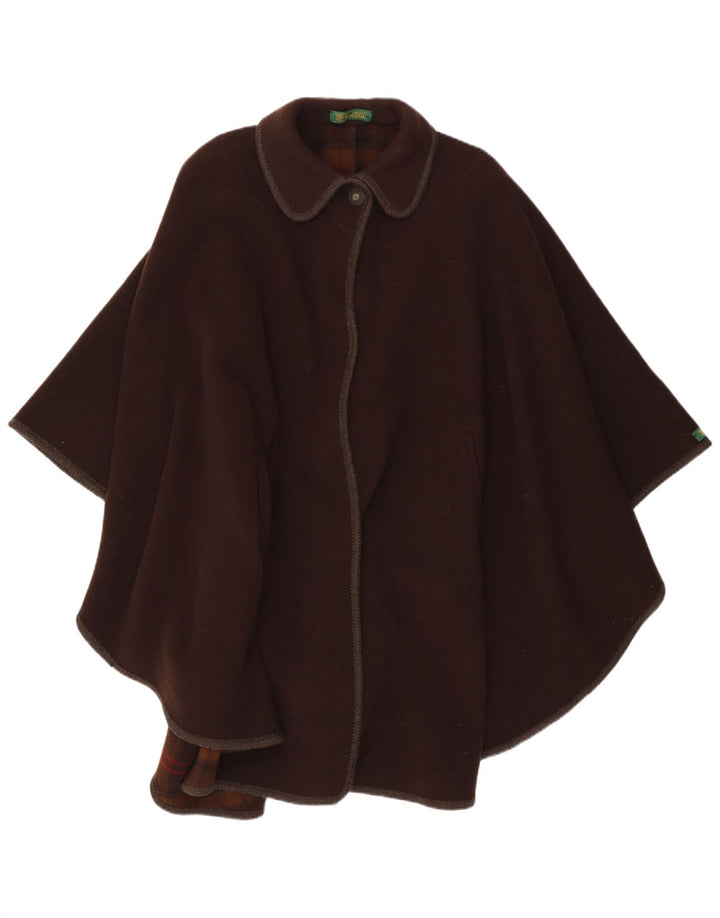 Casaco feminino Tyroland com capuz solto IT 44 lã marrom médio