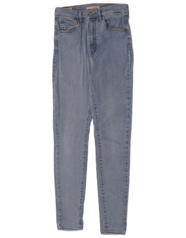 Calça jeans feminina Levi's Mile High Super Skinny W27 L30 azul algodão