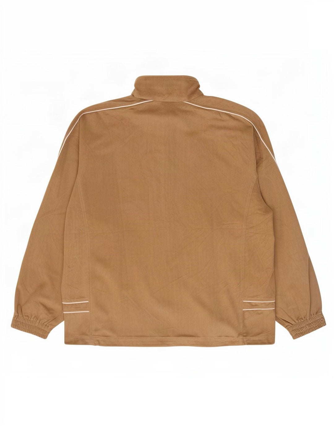 Diadora Mens Velour Tracksuit Top Jacket IT 56 2XL Poliéster Bege