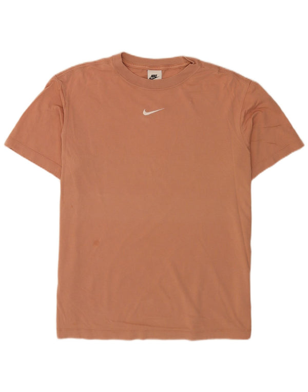 Camiseta masculina Nike Loose Fit Top Pequeno Algodão Rosa
