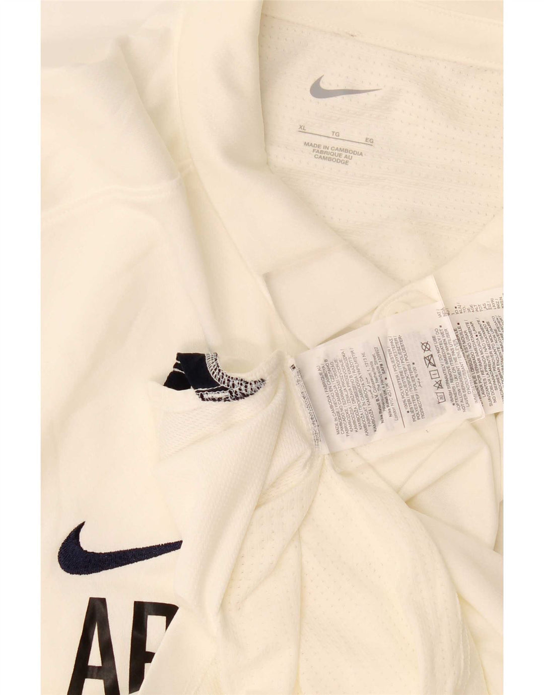 Camisa polo gráfica masculina Nike XL off white poliéster