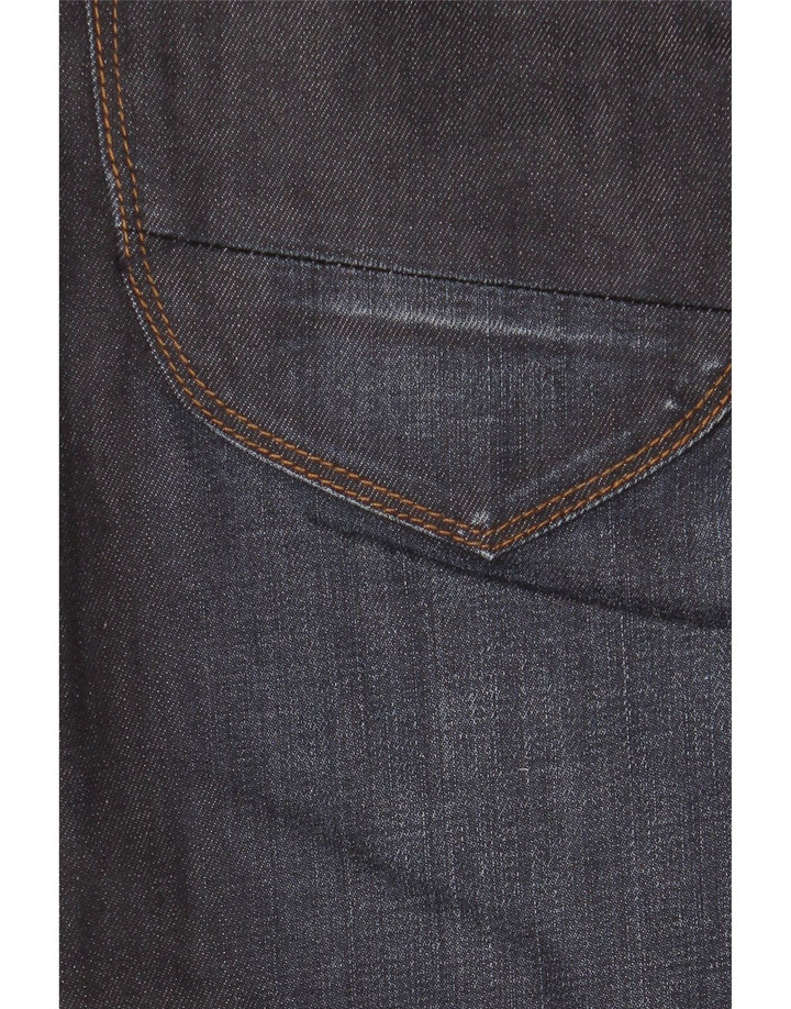Marks & Spencer Masculino Autograph Straight Jeans W36 L29 Azul Marinho Algodão