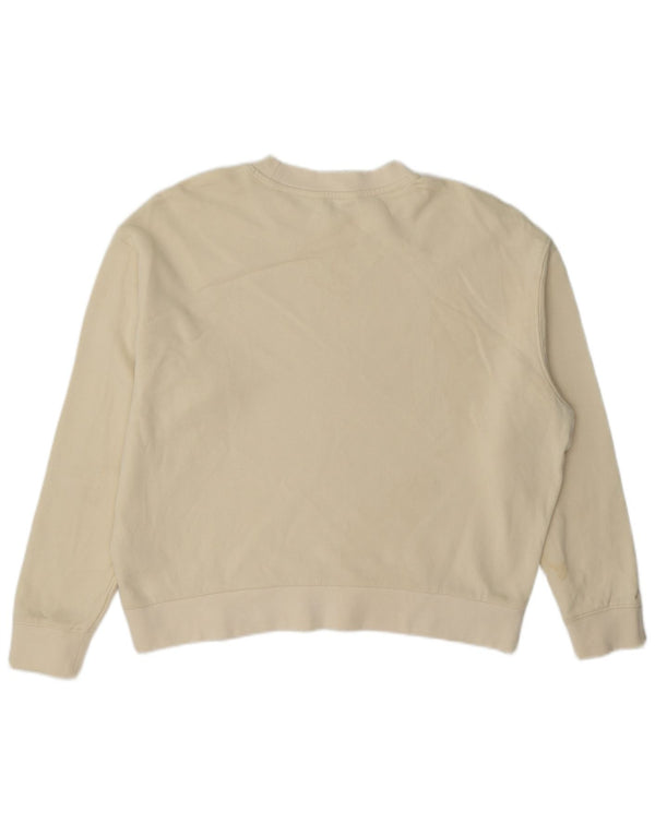Suéter feminino Lee com ajuste relaxado e gráfico UK 6 XS algodão branco