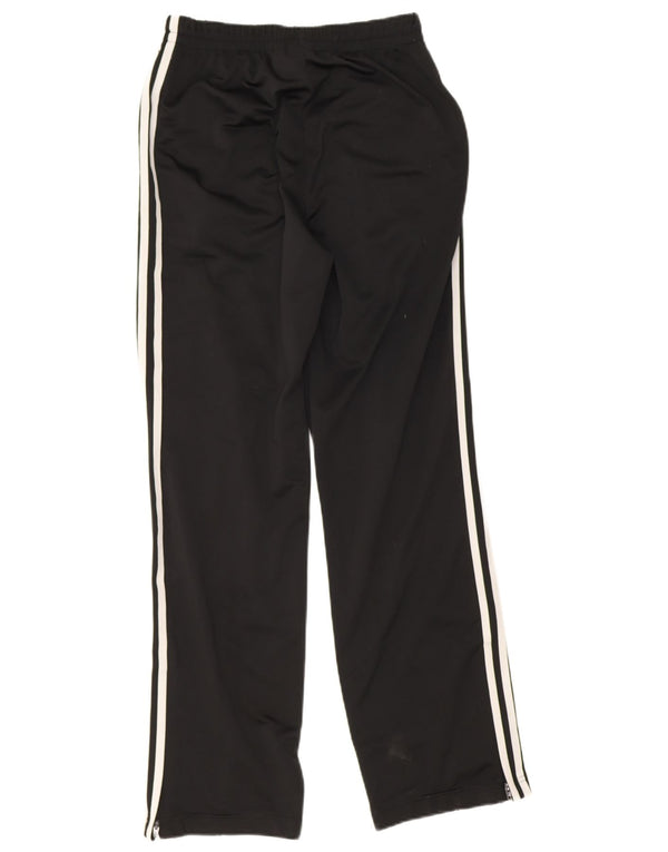 Calça de treino feminina Adidas UK 10 pequena poliéster preto