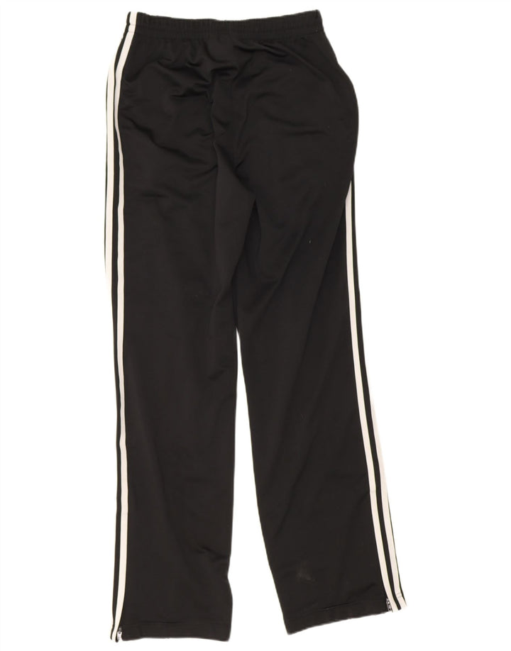 Calça de treino feminina Adidas UK 10 pequena poliéster preto