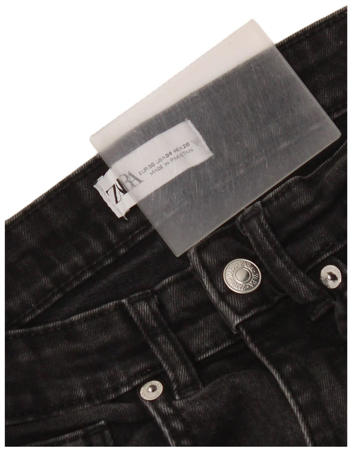 Calça jeans feminina Zara Bootcut EU 36 XS W26 L25 preta