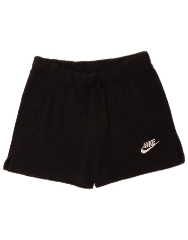 Shorts esportivos femininos Nike 12-13 anos grandes pretos