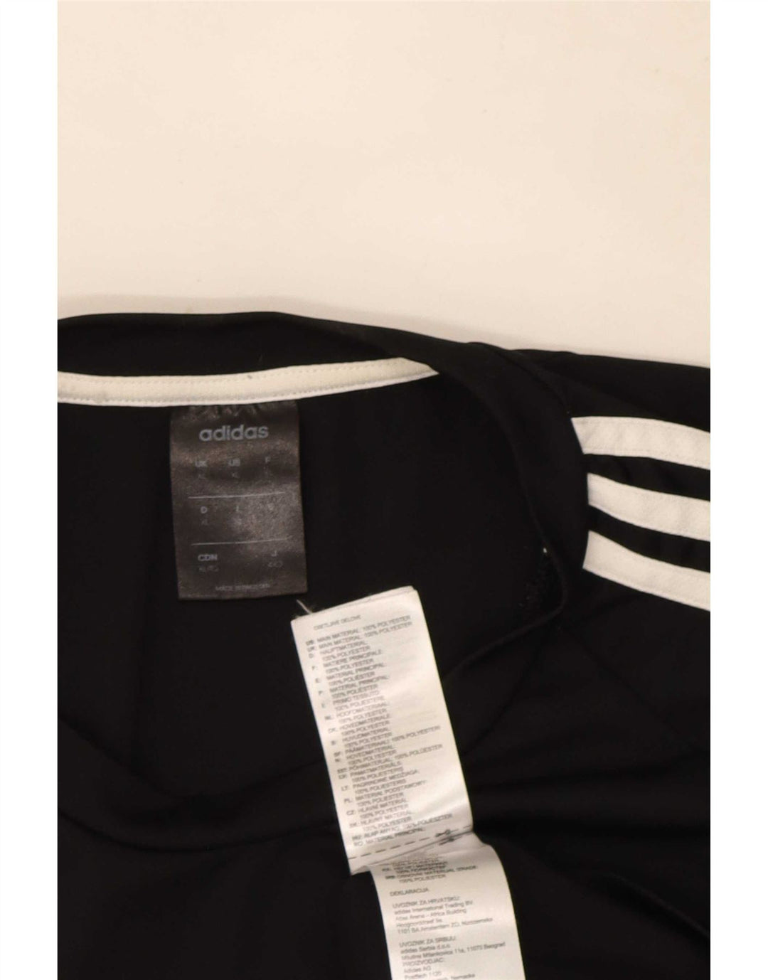 Adidas Mens Climalite Camiseta Top XL Preto Poliéster