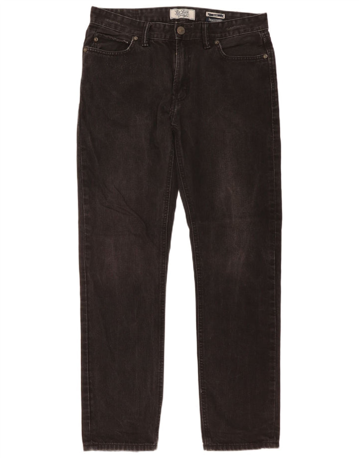 Calça Jeans Slim Feminina Fat Face W34 L31 Algodão Preto