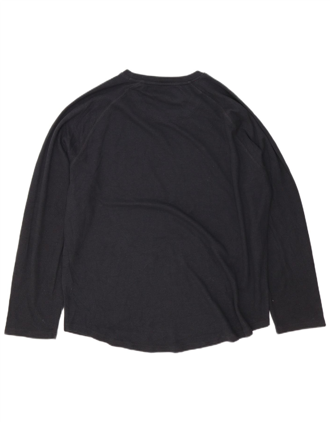 Crew Clothing Mens Top Manga Longa 2XL Algodão Preto