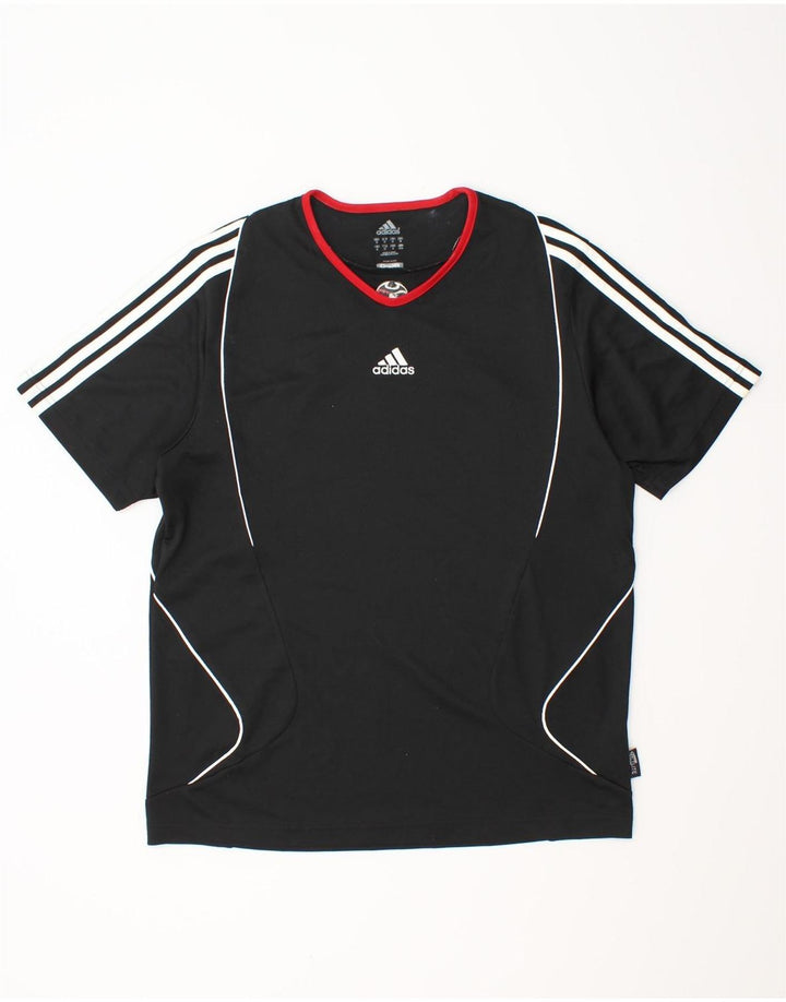 ADIDAS Mens Clima 365 Camiseta Top Médio Preto Poliéster