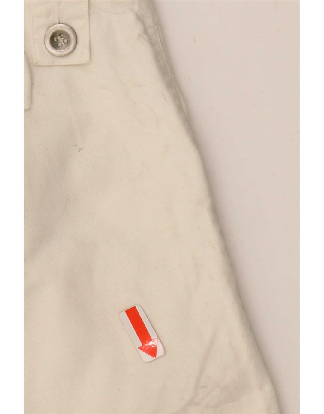 Gaudi Mens Cargo Shorts XL W38 Algodão Branco