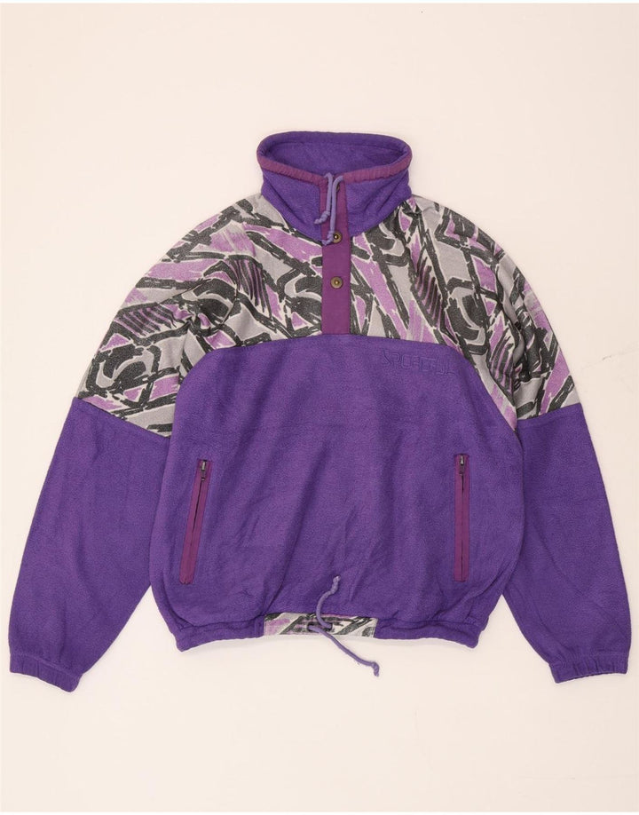 Sportful masculino abstrato padrão velo jumper IT 48 médio roxo