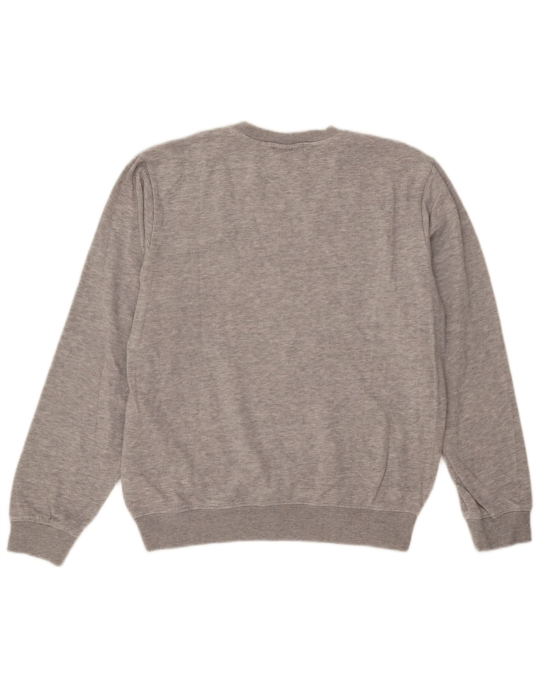Kappa moletom masculino jumper médio cinza algodão manchado