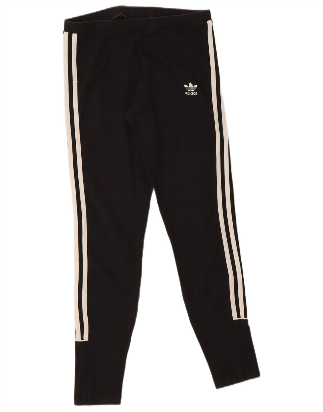 Leggings Adidas Femininas UK 10 Pequenas Algodão Preto