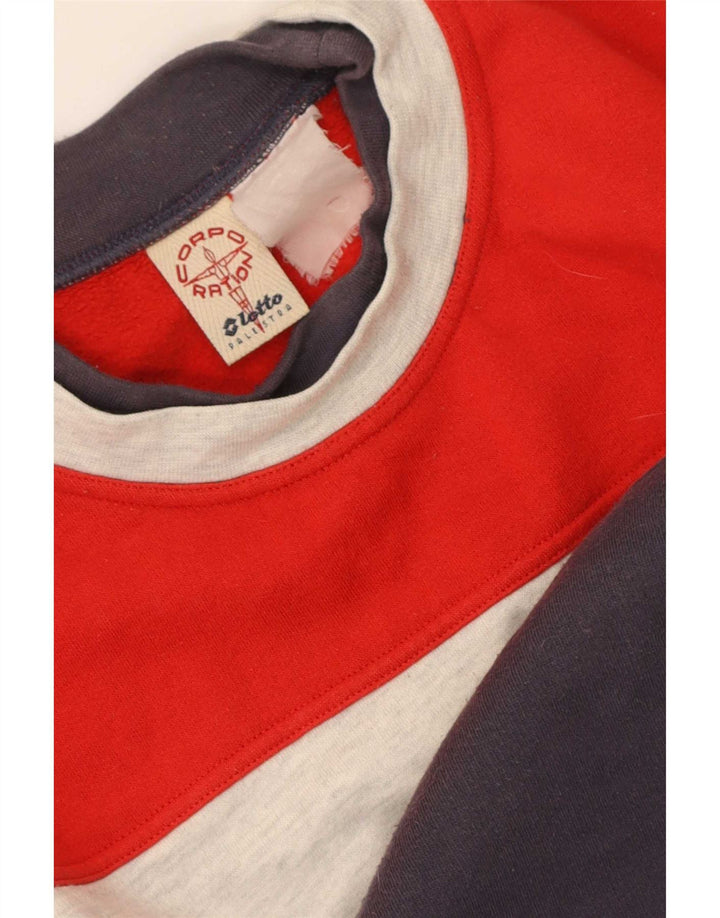 Lotto moletom gráfico masculino jumper grande bloco colorido multicolorido