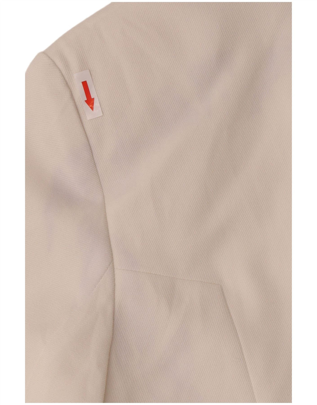 Jaqueta blazer feminina Jurgen Michaelsen com 3 botões Reino Unido 10 pequeno poliéster branco