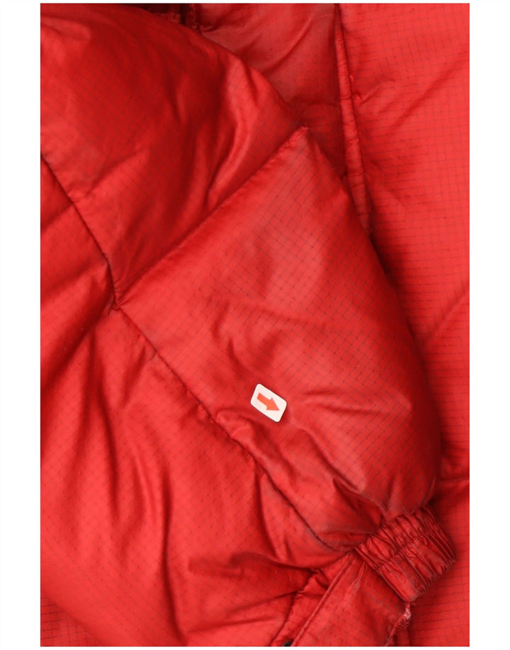 Jaqueta masculina Dickies acolchoada com capuz UK 38 Medium Red Colourblock Nylon