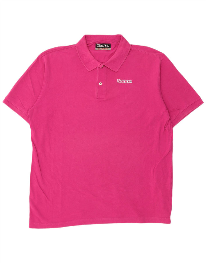 Camisa polo masculina Kappa XL algodão rosa