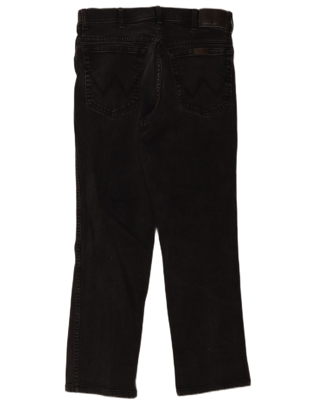 Wrangler masculino regular fit jeans reto W34 L32 algodão cinza
