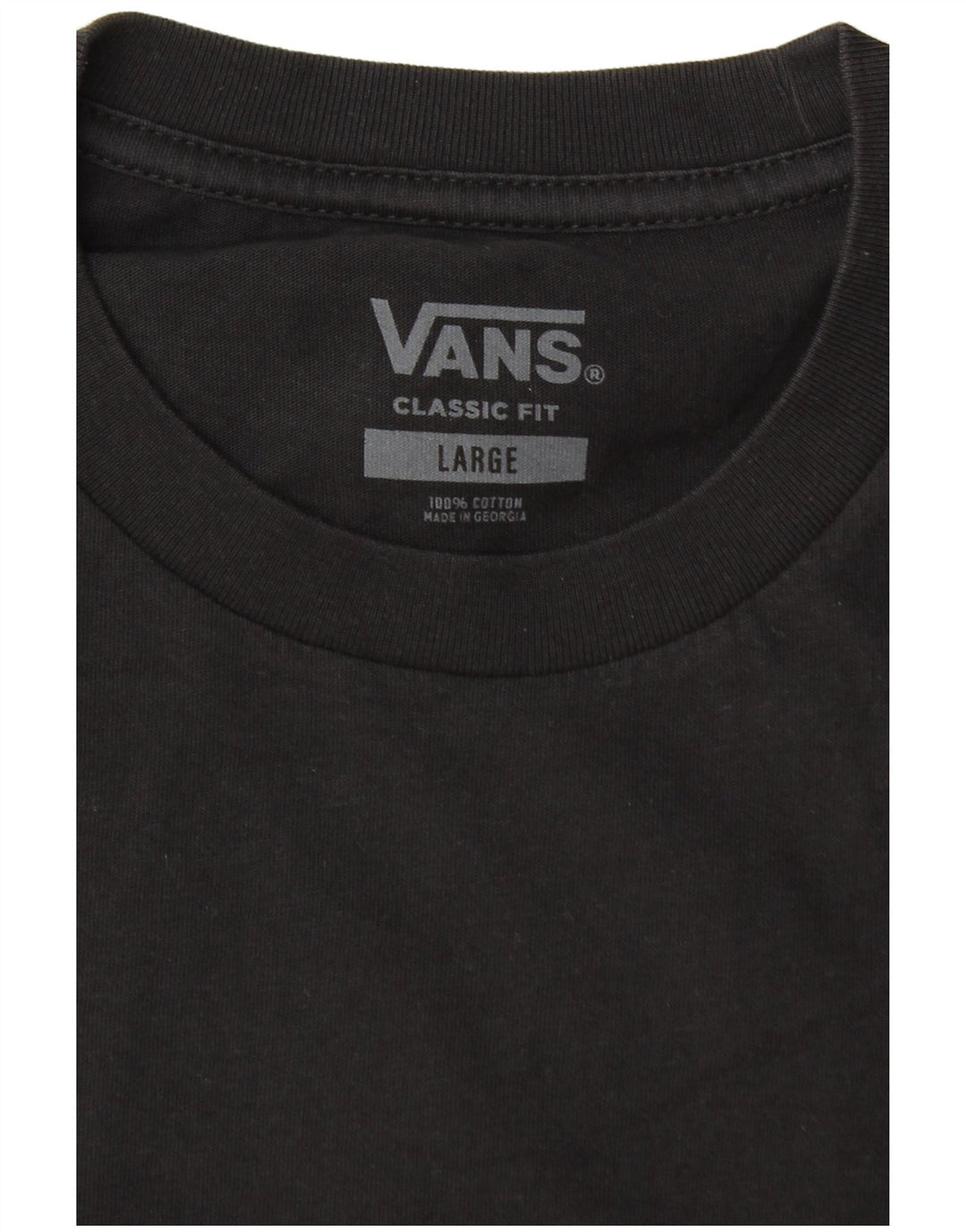 Camiseta Vans Masculina Classic Fit Top Grande Bloco Colorido Preto