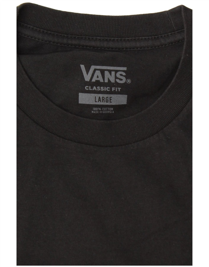 Camiseta Vans Masculina Classic Fit Top Grande Bloco Colorido Preto