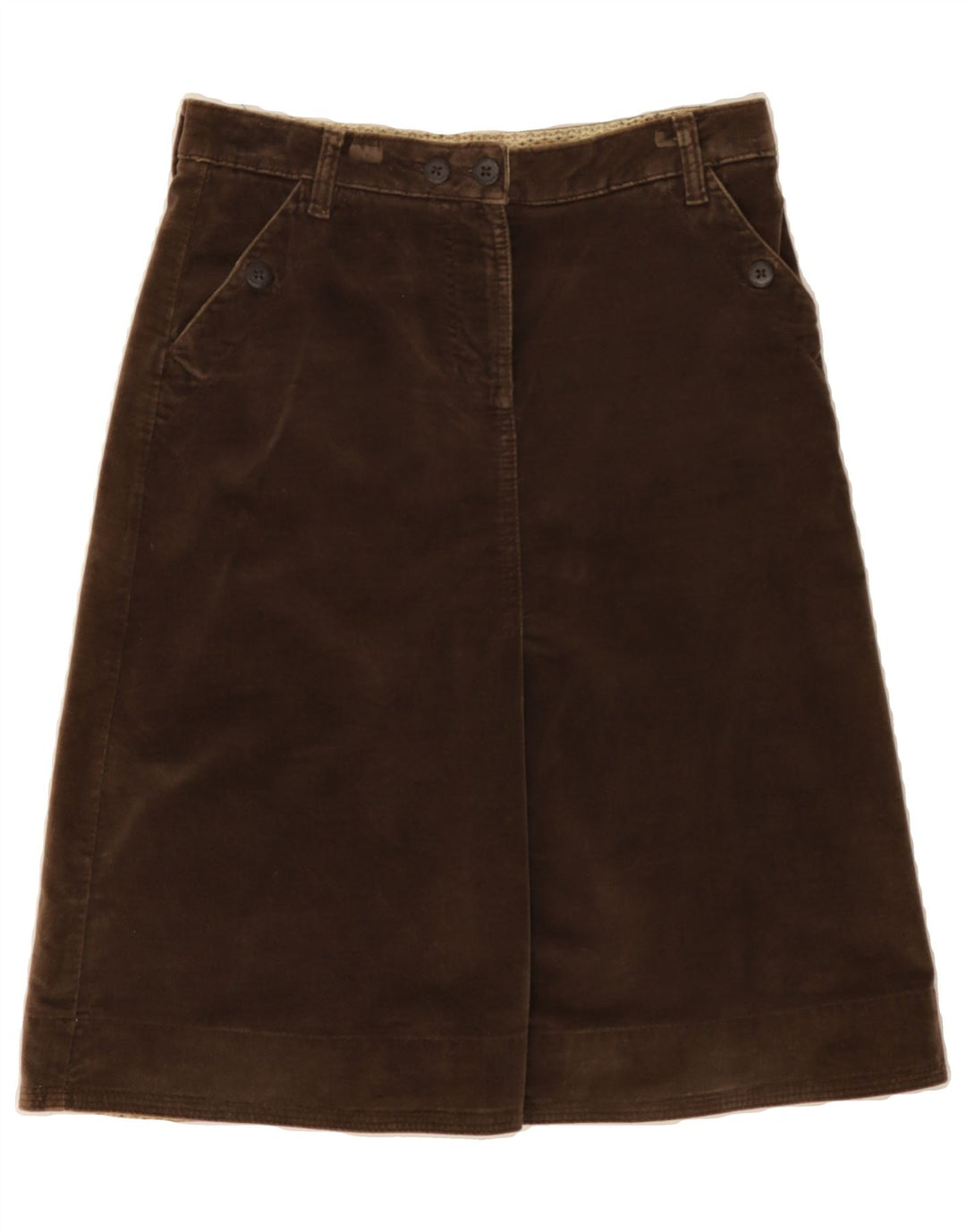TIMBERLAND Womens A-Line Skirt US 2 XS W30  Brown Cotton Vintage Timberland and Second-Hand Timberland from Messina Hembry 