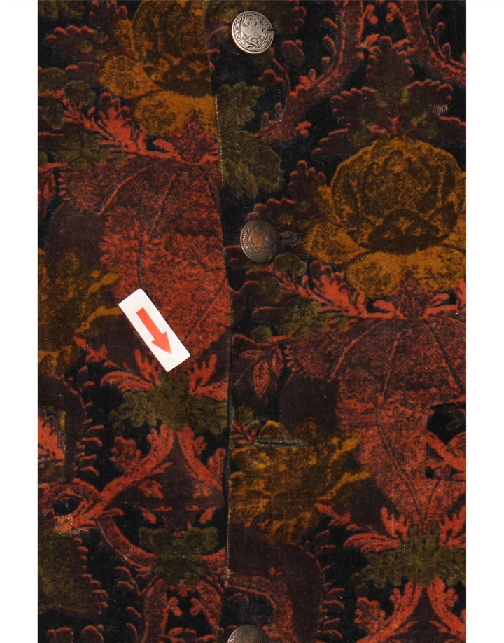 Colete masculino Mckay XL de algodão floral multicolorido