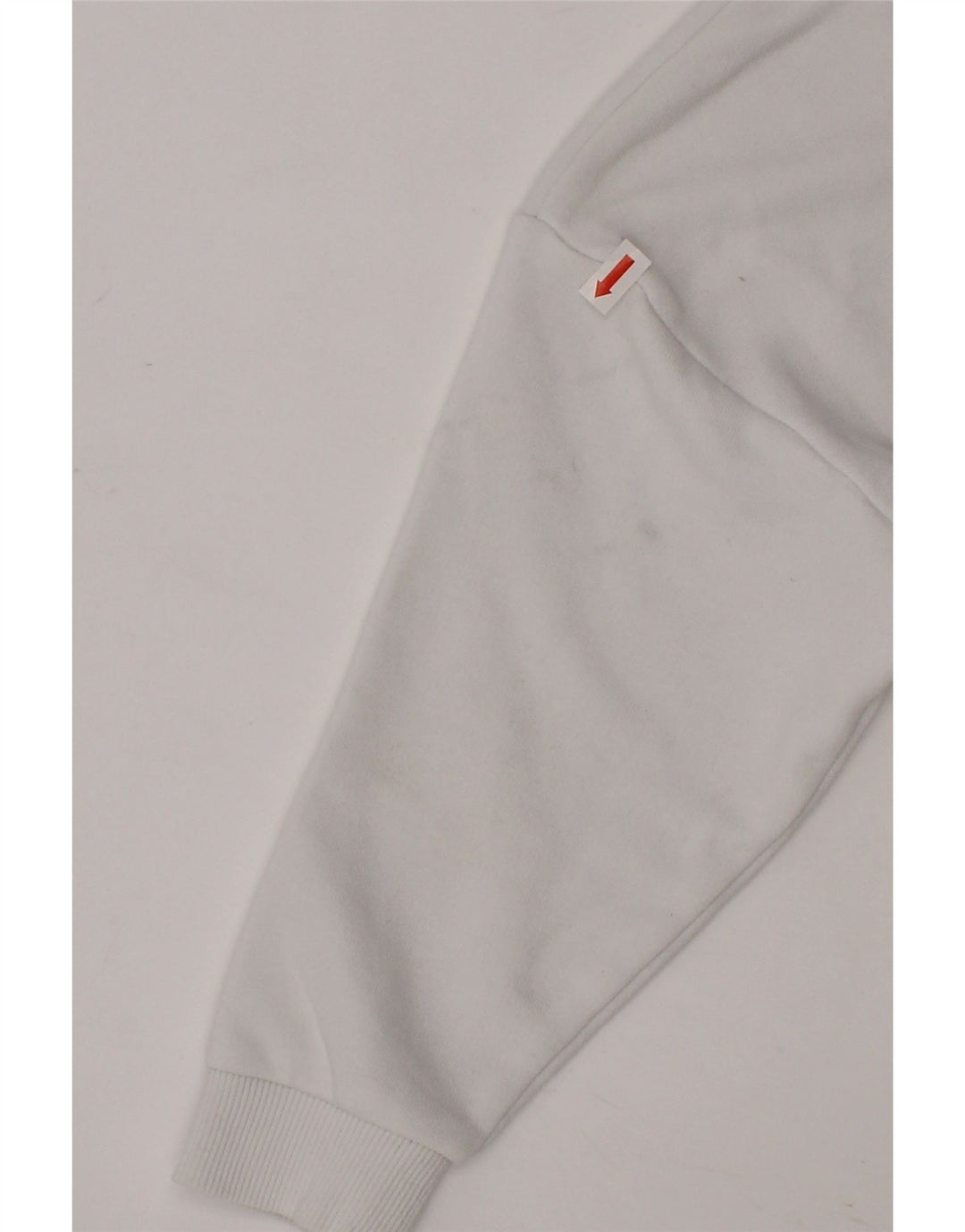 PUMA Girls Graphic Hoodie Jumper 5-6 Years White Cotton Vintage Puma and Second-Hand Puma from Messina Hembry 