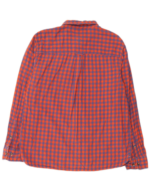 Camisa masculina Fat Face XL algodão guingão vermelho