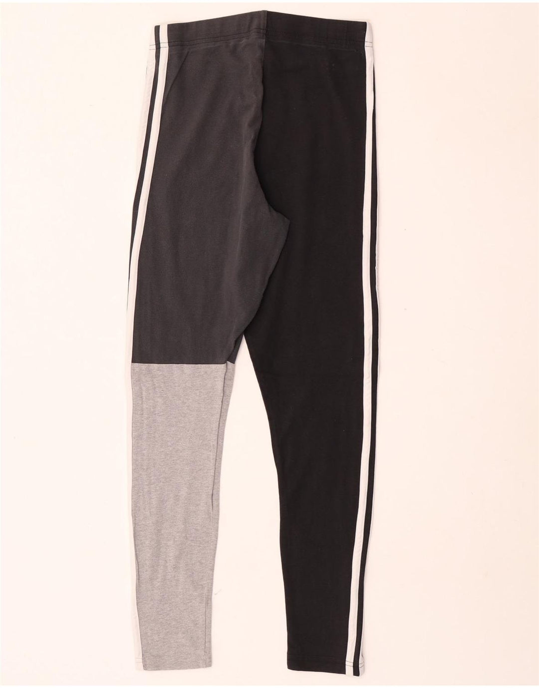 Leggings Adidas Femininas UK 8/10 Pequenas Pretas Colorblock