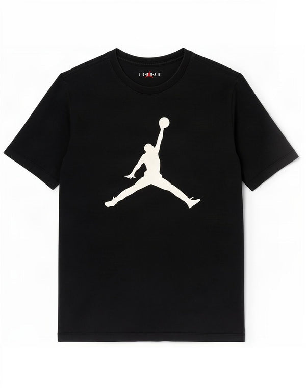 Camiseta Jordan Masculina Standard Fit Graphic Top Médio Algodão Preto