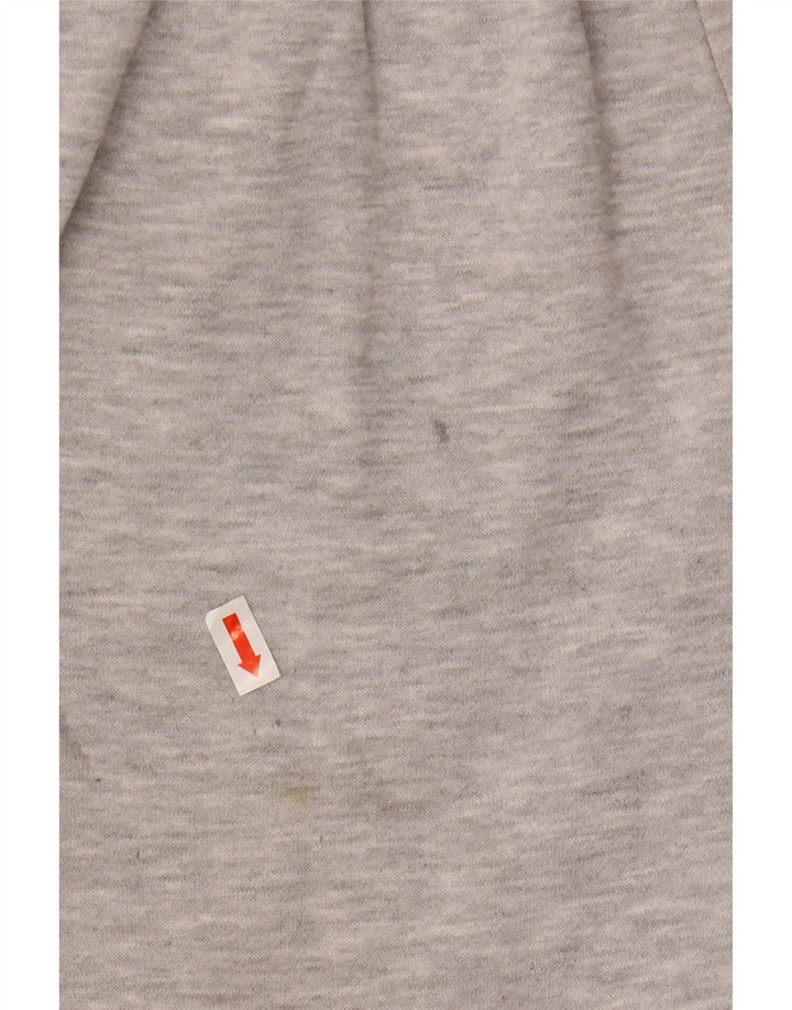 Calça de treino masculina Kappa com estampa gráfica e joggers grandes de algodão cinza