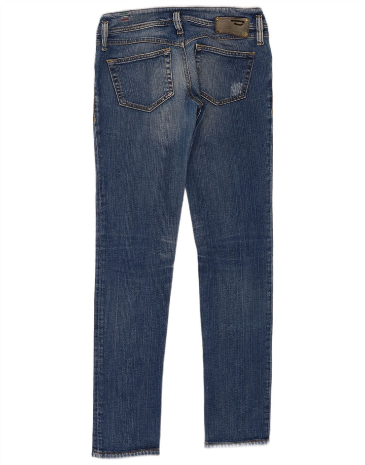Jeans feminino Diesel Matic Distressed Slim W28 L32 Azul