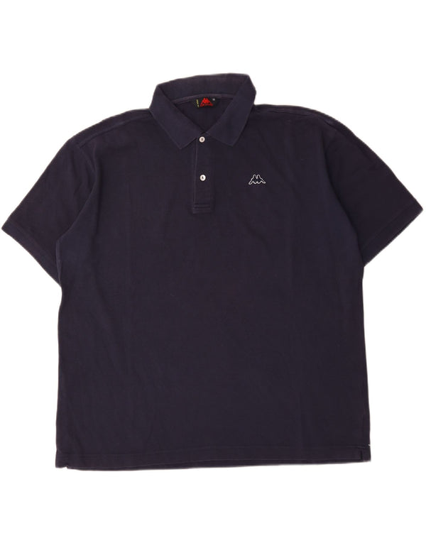 Camisa polo masculina Kappa XL azul marinho algodão