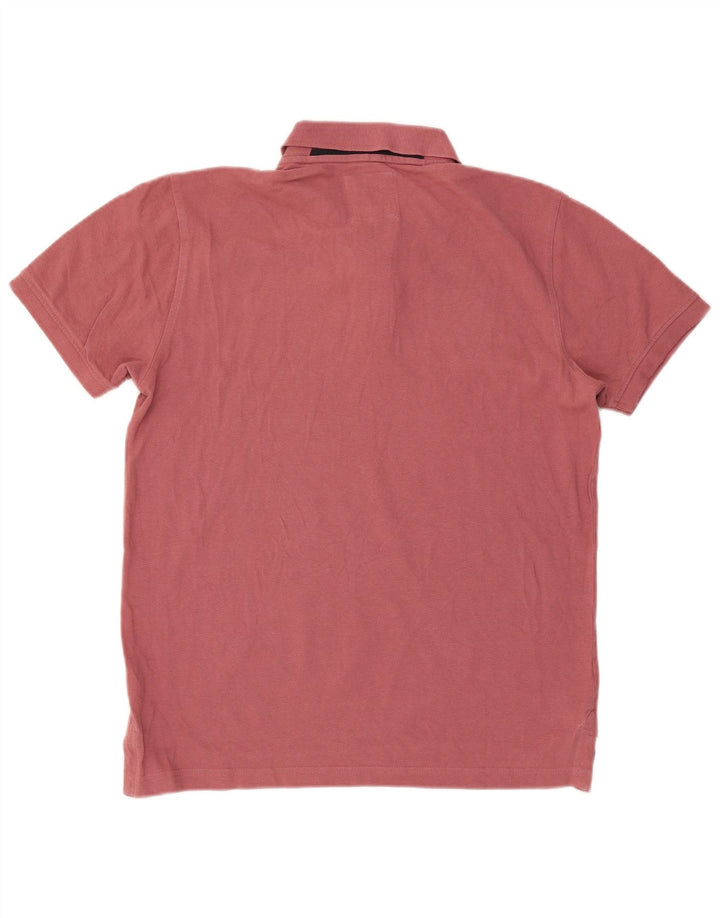 Camisa polo masculina Crew Clothing algodão marrom médio
