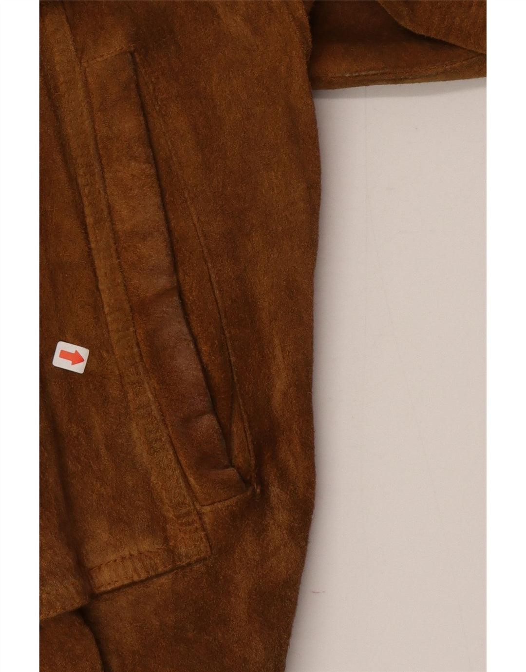 Jaqueta bomber masculina de camurça Les Boulevards IT 54 2XL couro marrom