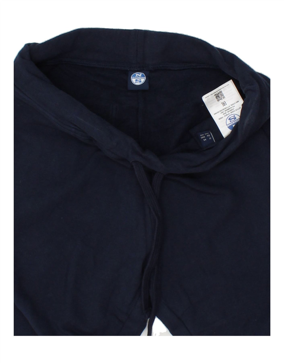 NORTH SAILS Womens Capri Tracksuit Trousers UK 2 2XS Navy Blue Cotton Vintage North Sails and Second-Hand North Sails from Messina Hembry 