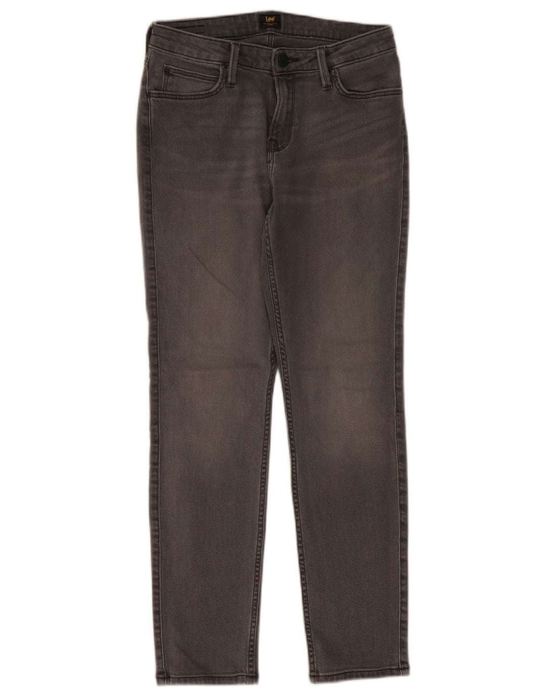 Lee Womens Elly Slim Jeans W28 L28 Algodão Cinza