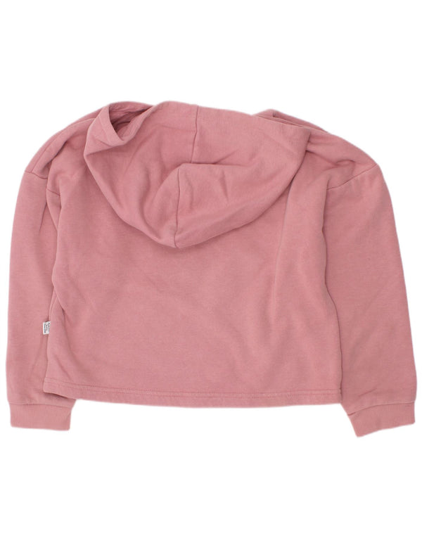 Jumper com capuz gráfico feminino Puma 7-8 anos algodão rosa