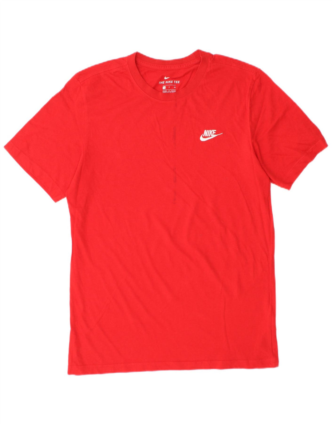 Camiseta masculina Nike Top pequeno algodão vermelho