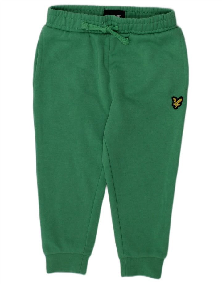 Calça de treino Lyle & Scott para meninas, 18 a 24 meses, algodão verde
