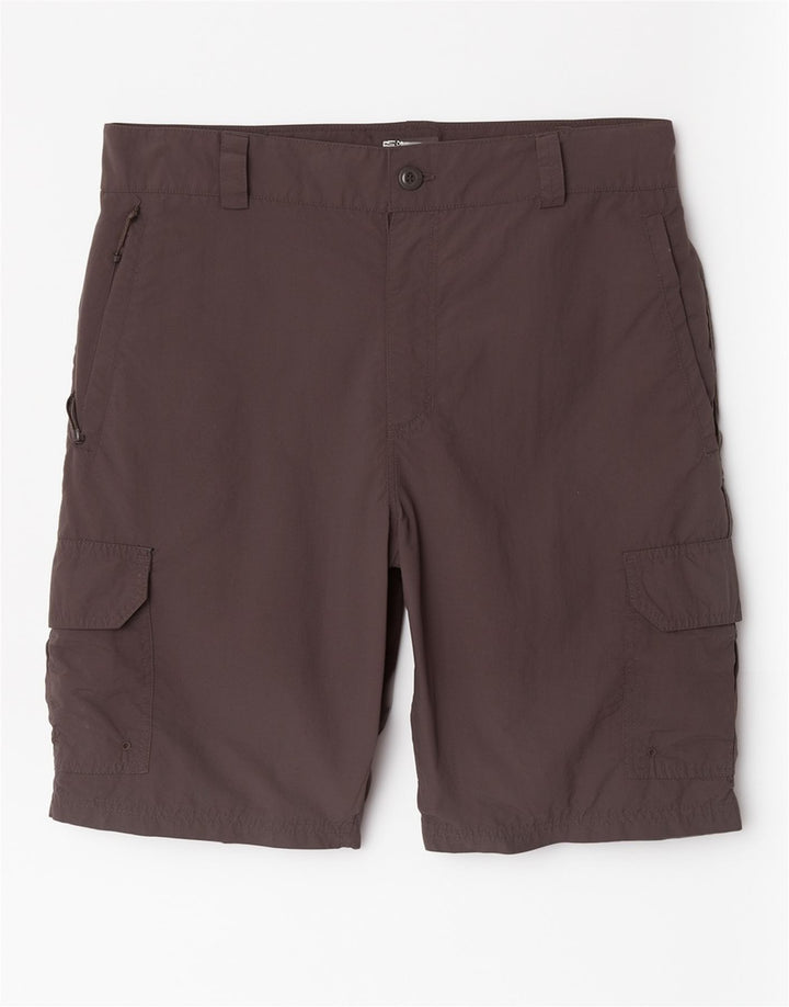 Shorts cargo masculino Mountain Warehouse W36 grande poliamida cinza