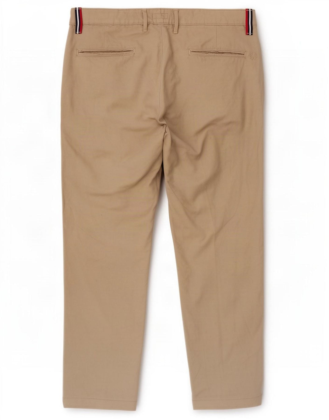 Calça cortada feminina Fred Perry W31 L25 algodão bege