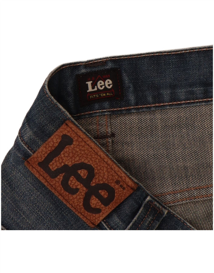 LEE Boys Jeans slim desgastados 11-12 anos W26 L30 algodão azul
